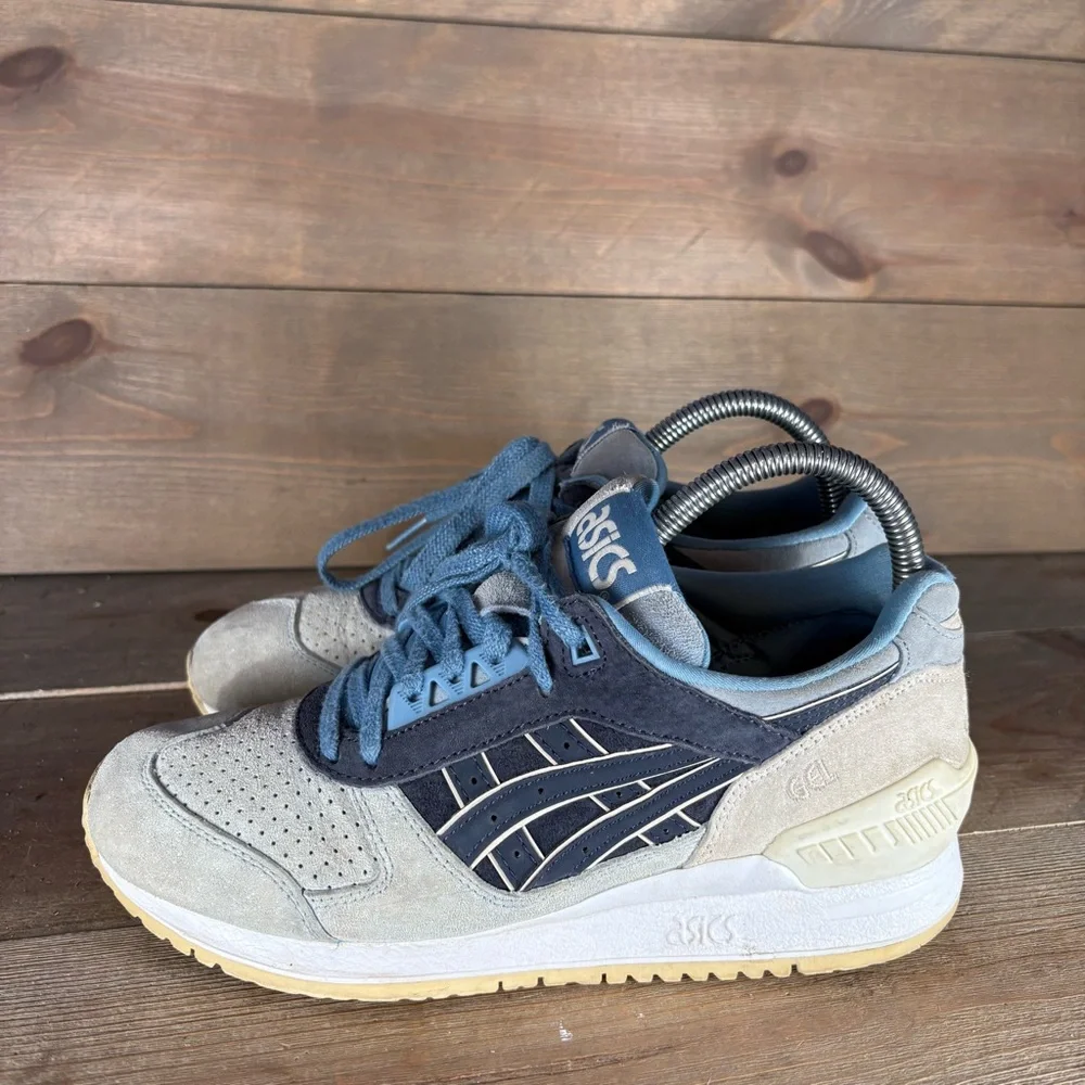 asics gel respector womens size 7 shoes blue athletic running sneakers